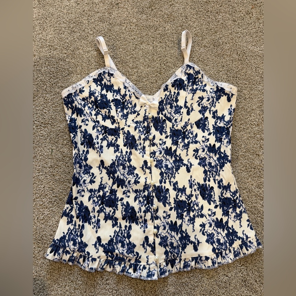 Womens Vintage Elegant Moments Coquette Cottagecore Floral Bustier- Size 1X